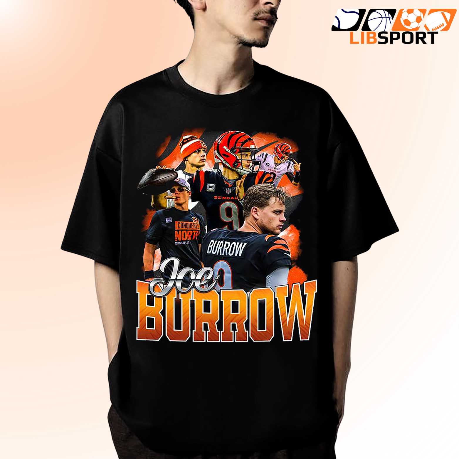 Joe Burrow Cincinnati Bengals T Shirt, Nfl Graphic Tee, Unisex Streetwear Shirt